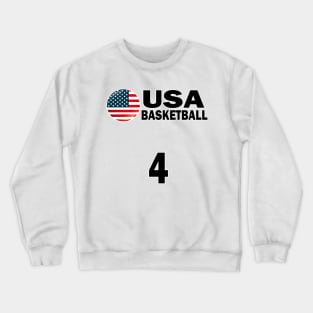 USA Basketball Number 4 T-shirt Design Crewneck Sweatshirt